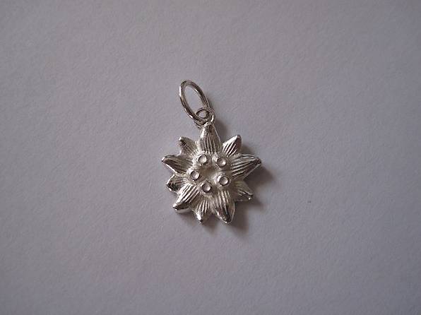 Edelweiss Anhänger Silber