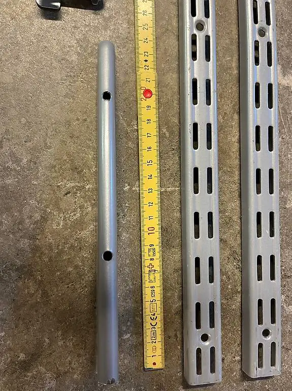 Regal Wandschienen 2-reihig silber