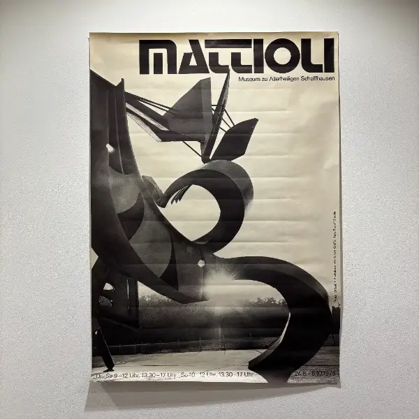xxl plakat kunst modernart mattioli 1975 museum schaffhausen