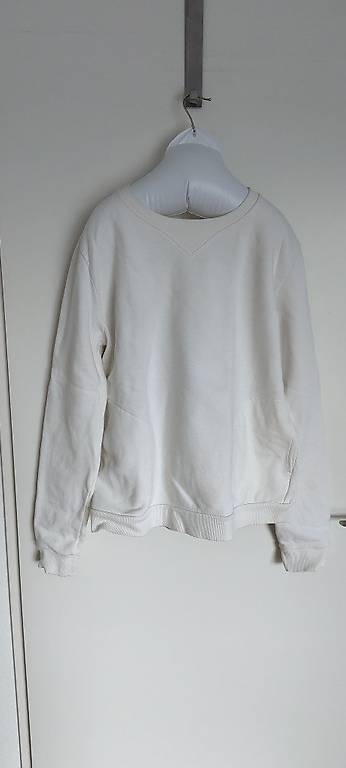 Sweater / Pullover weiss aus Biobaumwolle L / 42