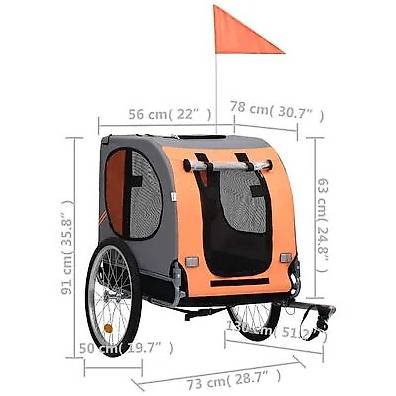 Fahrradanhänger für Hunde