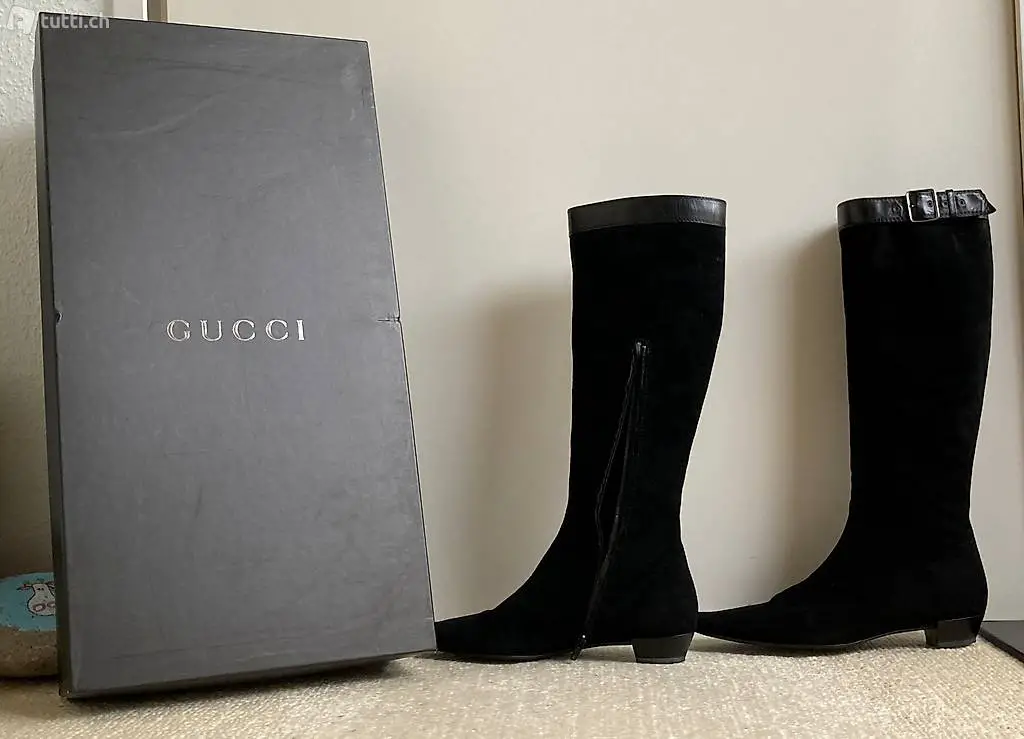 Original GUCCI Wildlederstiefel