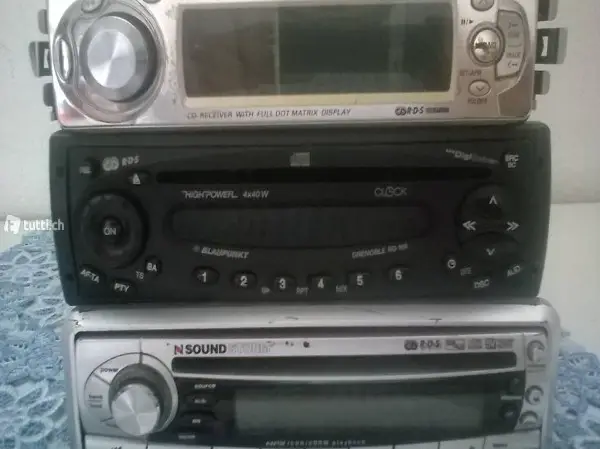 Autoradio.Blaupunkt CD.Panasonic CD.Sonundstorm.CD