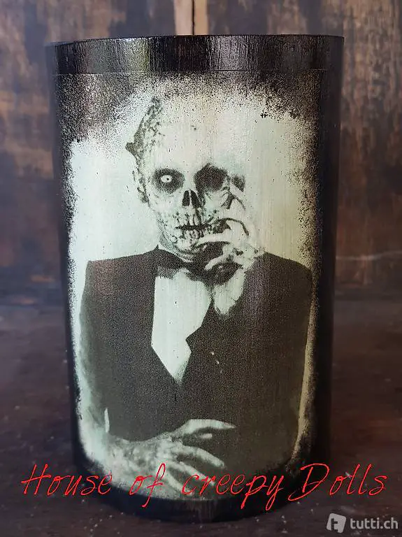  halloween/ horror windlicht/ vase 4