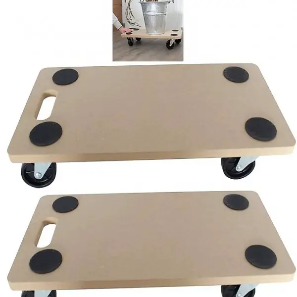  2 Stück Transportroller MDF 200 kg