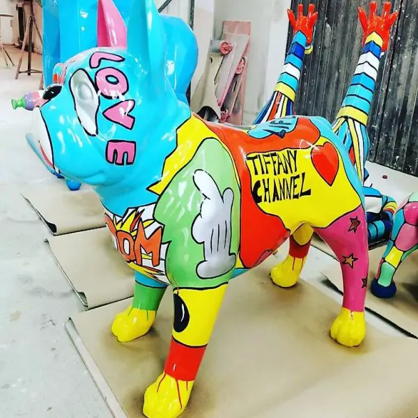  Bulldog 75 x 100cm ca.