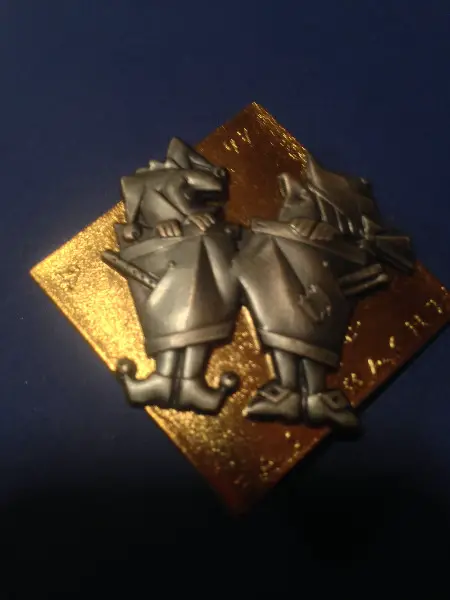 Fasnachts Plakette Basel 1997 Gold