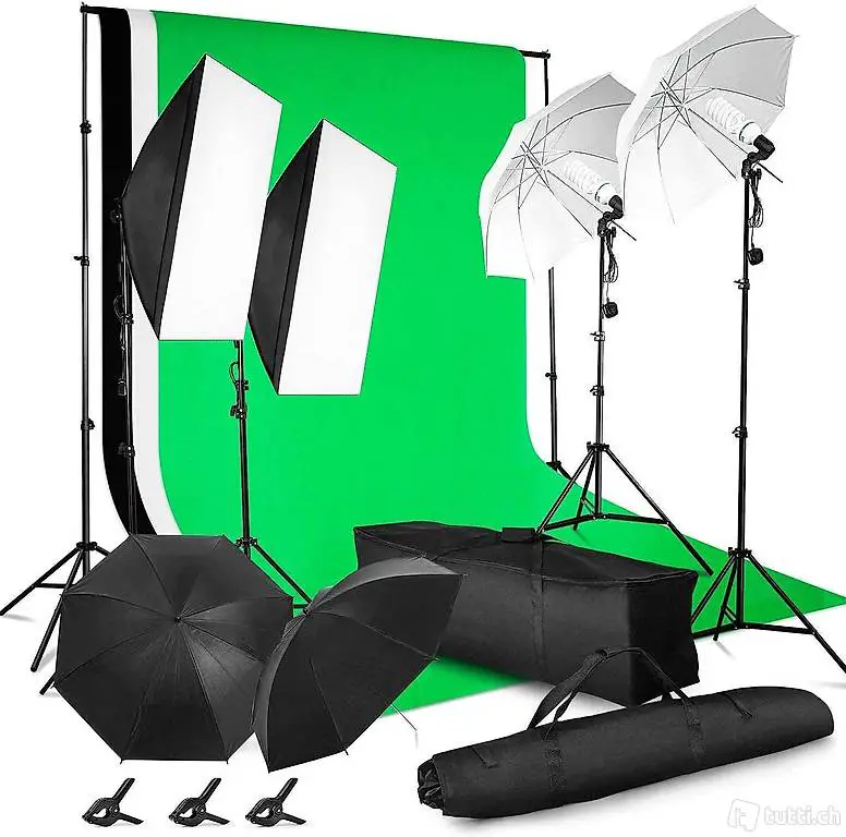  Softbox 5500k Profi Fotostudio Set