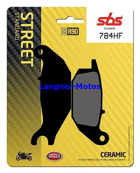 bremsbelag sbs 784 hf honda cbr r 125, monkey 125, yamaha yz