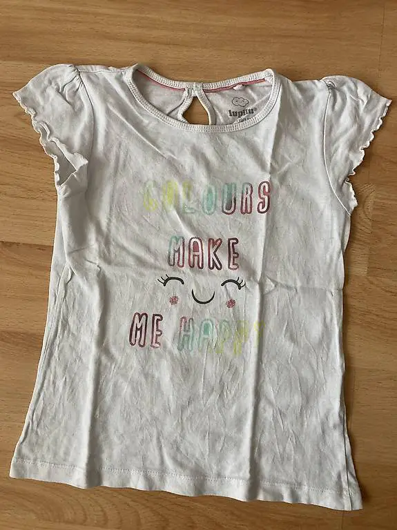 T-Shirt Grösse 110/116 Happy