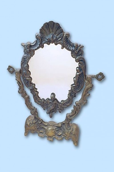  Messing Schminkspiegel | Schrägstellbar