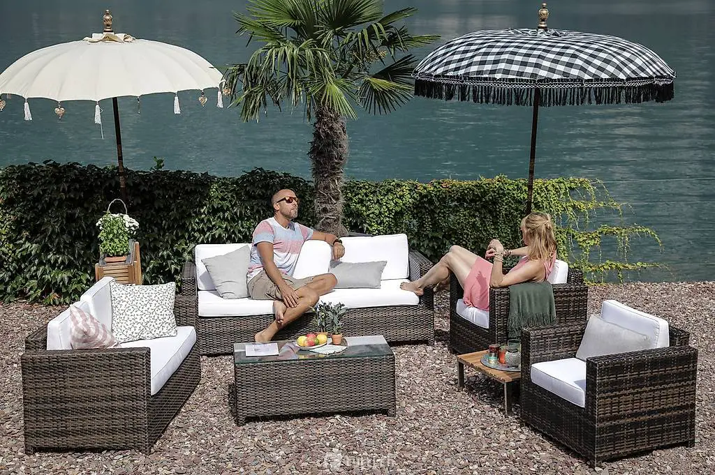 Rattan Gartenmöbel Westham Lounge braun