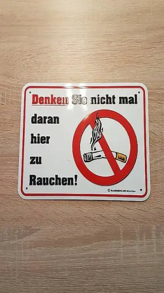 Blechschild Blech Schild Nichtrauchen Rauchen
