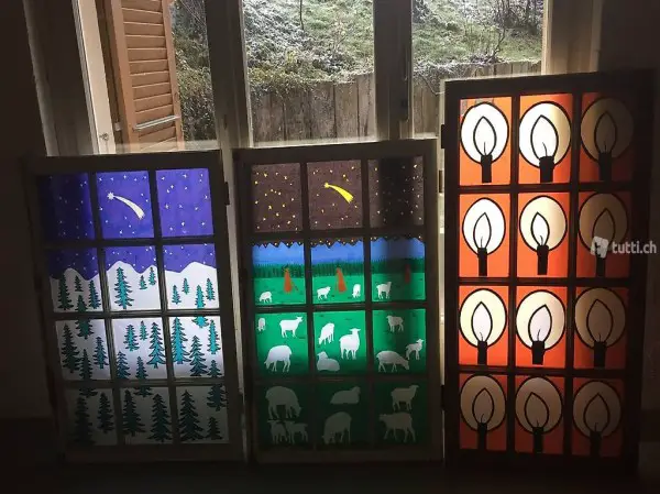 5 Weihnachts-Fenster