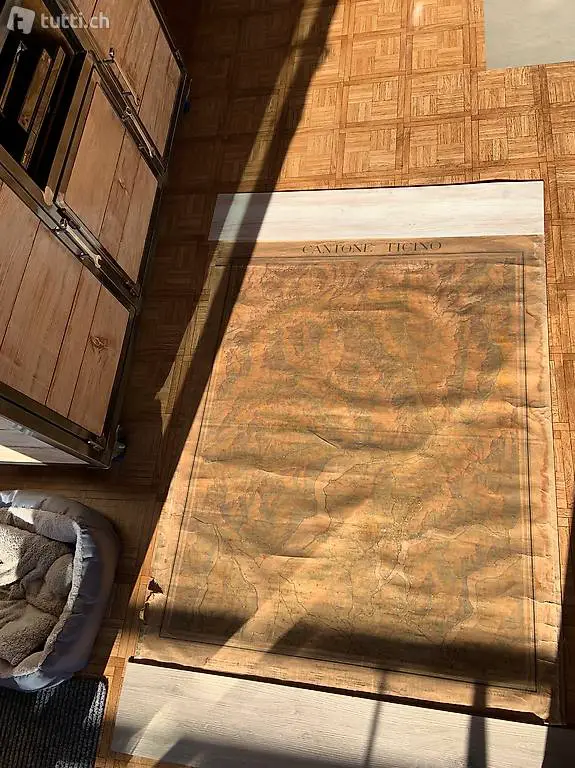 Cartina geografica TI per l insegnamento dei primi del 1900