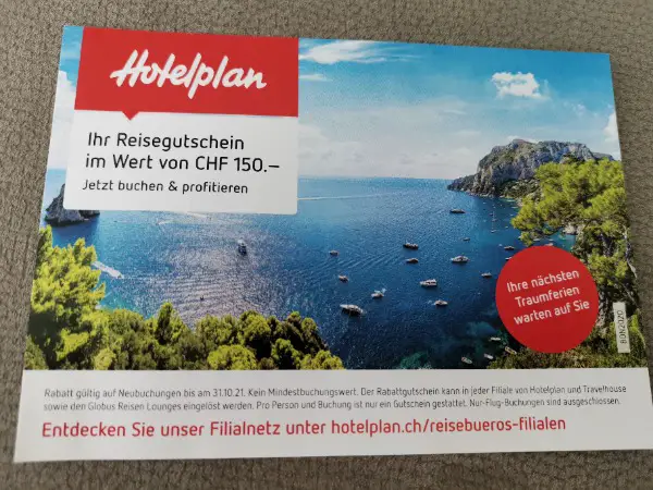 Reisegutschein Hotelplan
