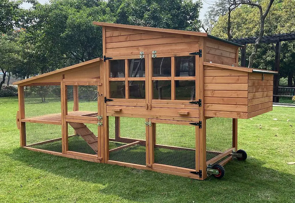 isolierter hasenstall hühnerstall massiv xl+mobil bis6 tiere