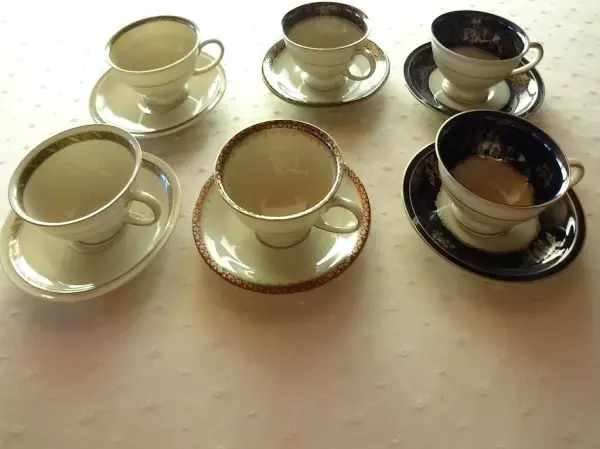 6 Moccatassen mit Unterteller / Mokka -Service von Rosenthal