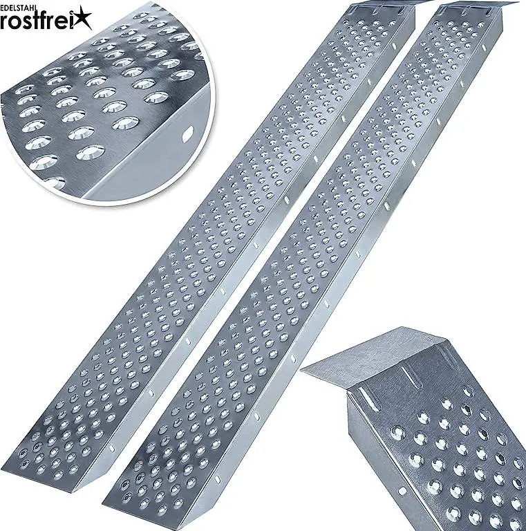 2X Auffahrrampe 400kg Verladerampe