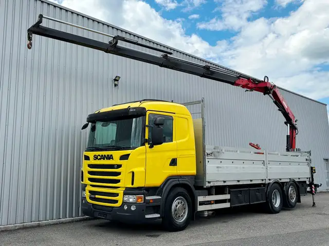 SCANIA, G 360 LB 6x2 Fassi F165, Brücke/Pritsche