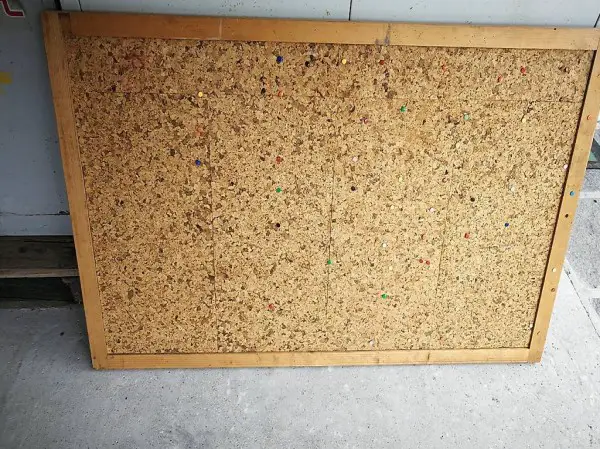 Quadro appendi fogli con sughero