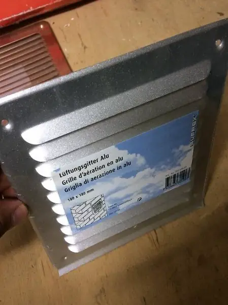 Griglia di aerazione in alluminio