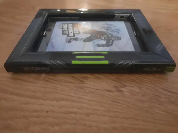 A.Ebbett / SC Bern AK mit Eishockeystockrahmen