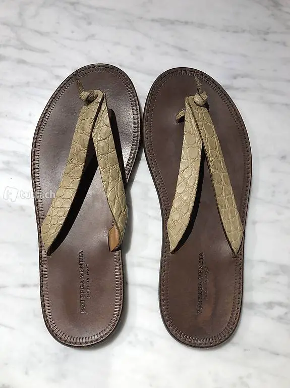 Bottega Veneta FlipFlop aus Krokodilleder