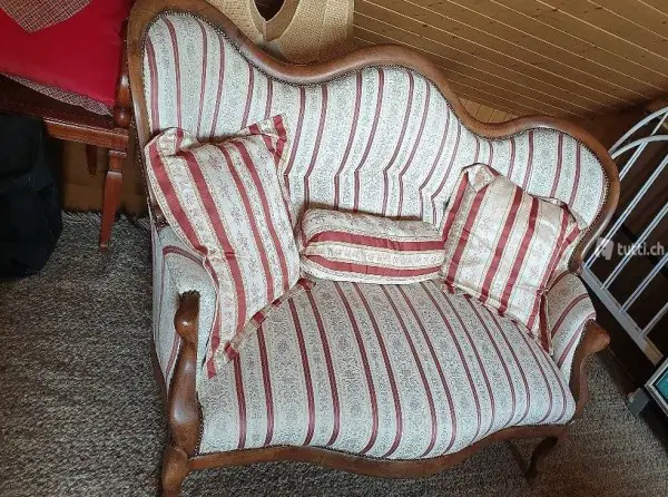 Elegantes, restauriertes, antikes Louis Philippe Sofa