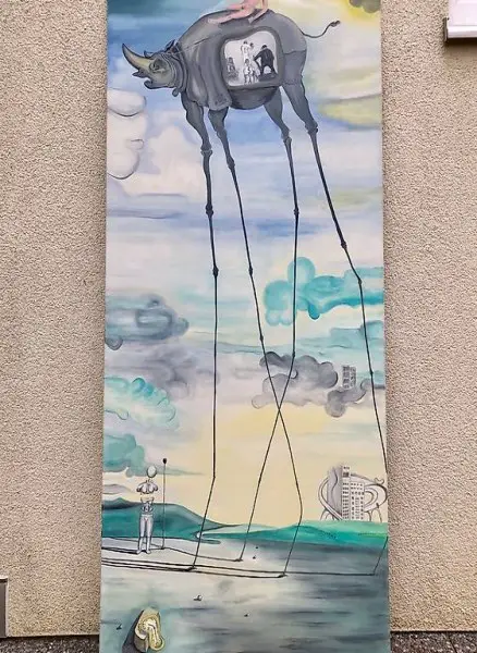 Ölgemälde auf Leinwand, Kopie nach Salvador Dali