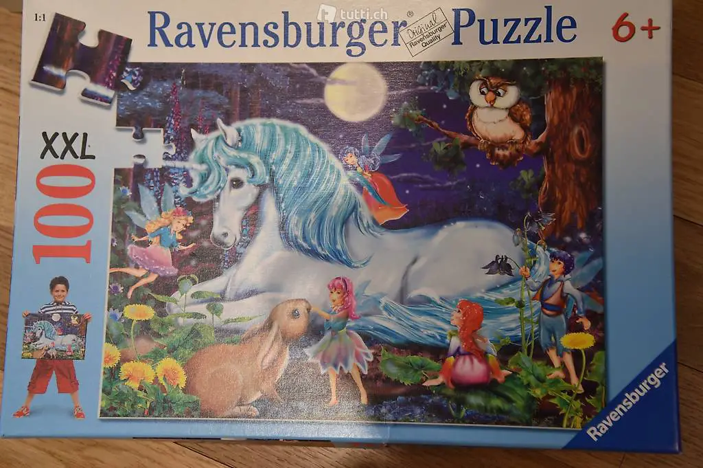 Puzzle Elfenwald mit Einhorn, 100-teilig von Ravensburger