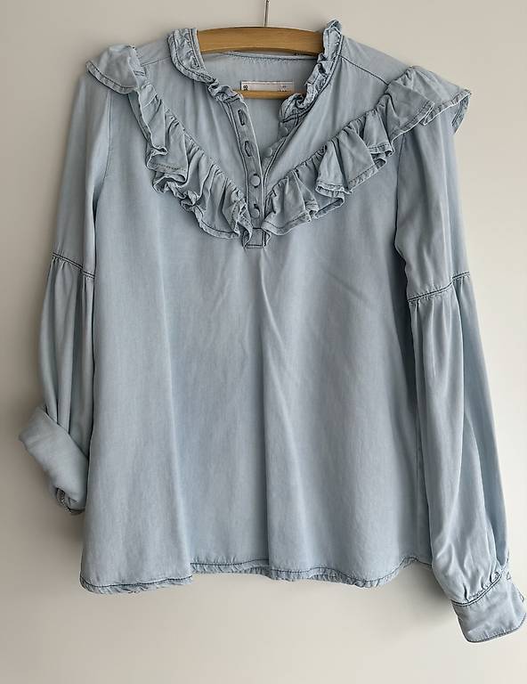 Jeansbluse von motivi, Grösse 36