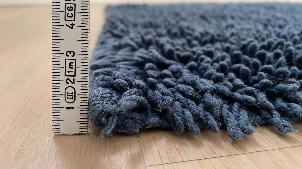 Badeteppich Katzenliege 100% Baumwolle 100x60 cm blau