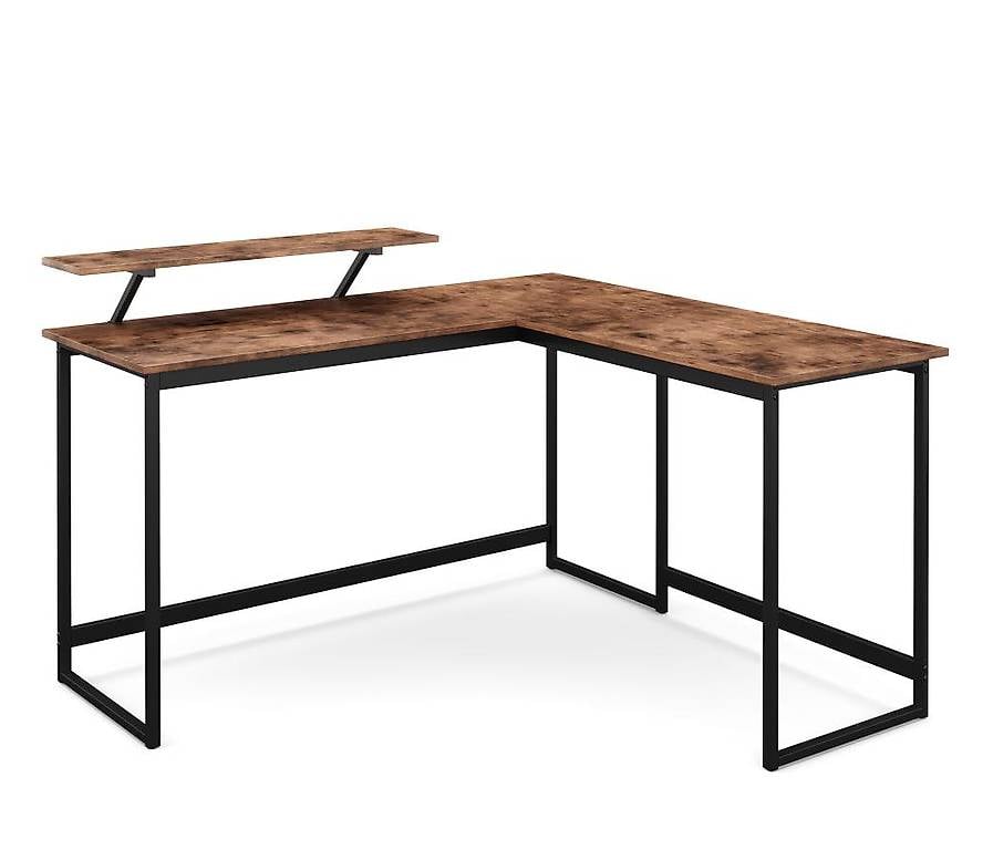 Eckschreibtisch mit Monitoraufsatz Vin