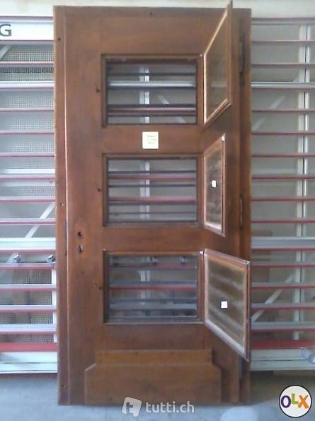 A VENDRE Porte d"entrée d"immeube en chêne d"occasion