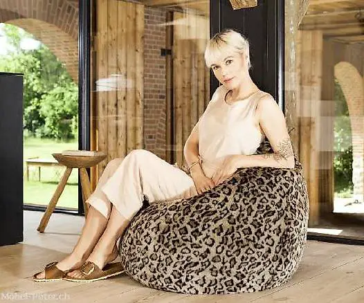 Sitzsack Beanbag Kunstfall Skins XL Leo und Schneeluchs