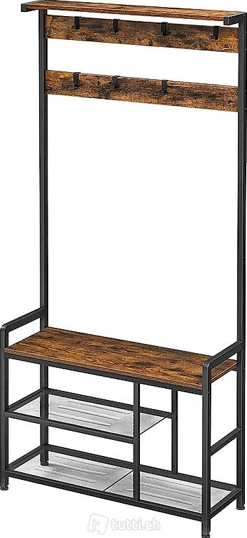  Garderobenständer, Kleiderständer, mit 7 Haken