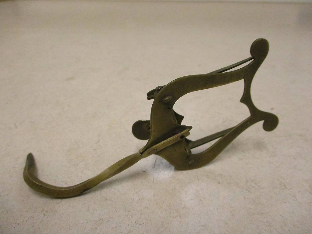 Notenständer Noten-Haken Clip-Verschluss Messing 1880-1900
