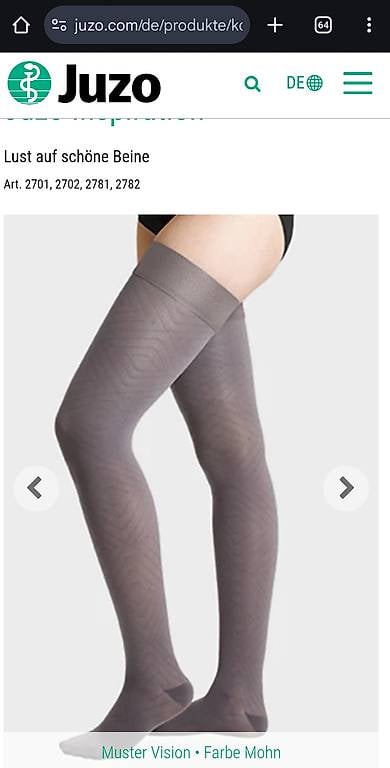 Kompressionsstrümpfe JUZO Inspiration offene Fussspitzen