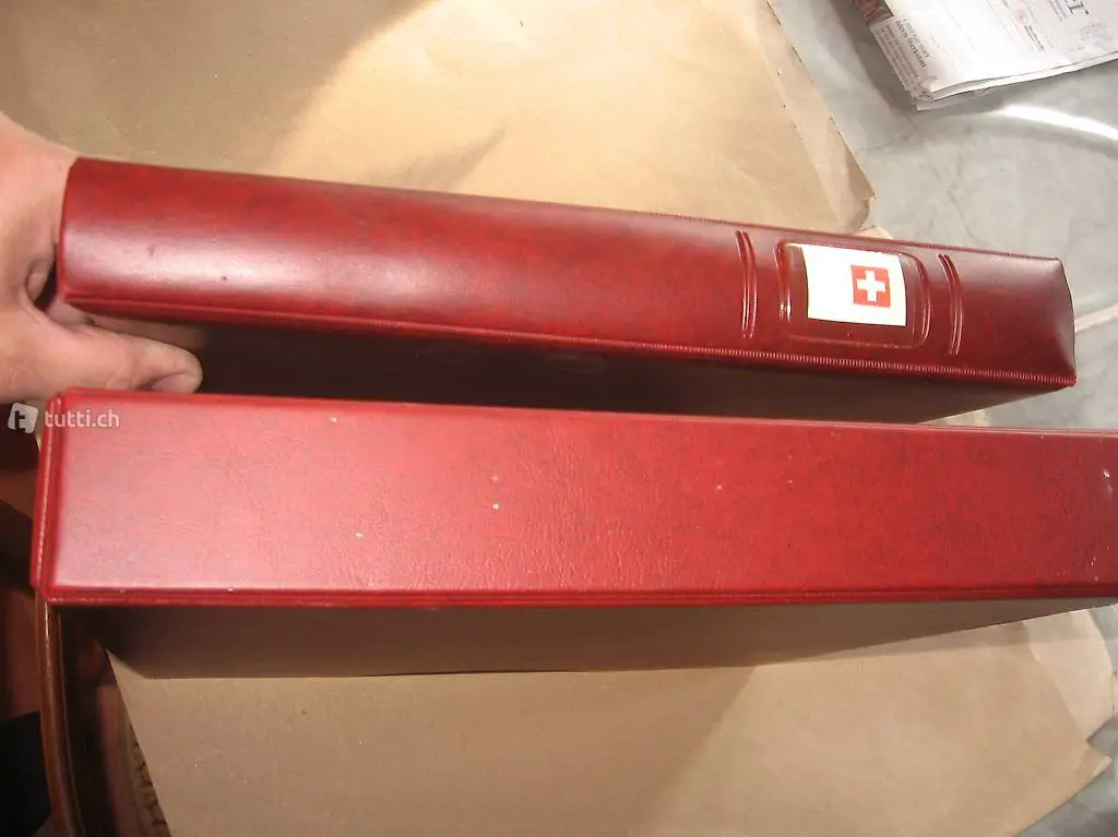 Briefmarken Linder album Rot Schweiz