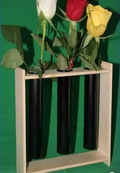 Blumenständer schwarze Röhrli 3er
