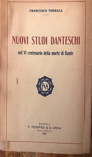 1921 Torraca nuovi studi danteschi