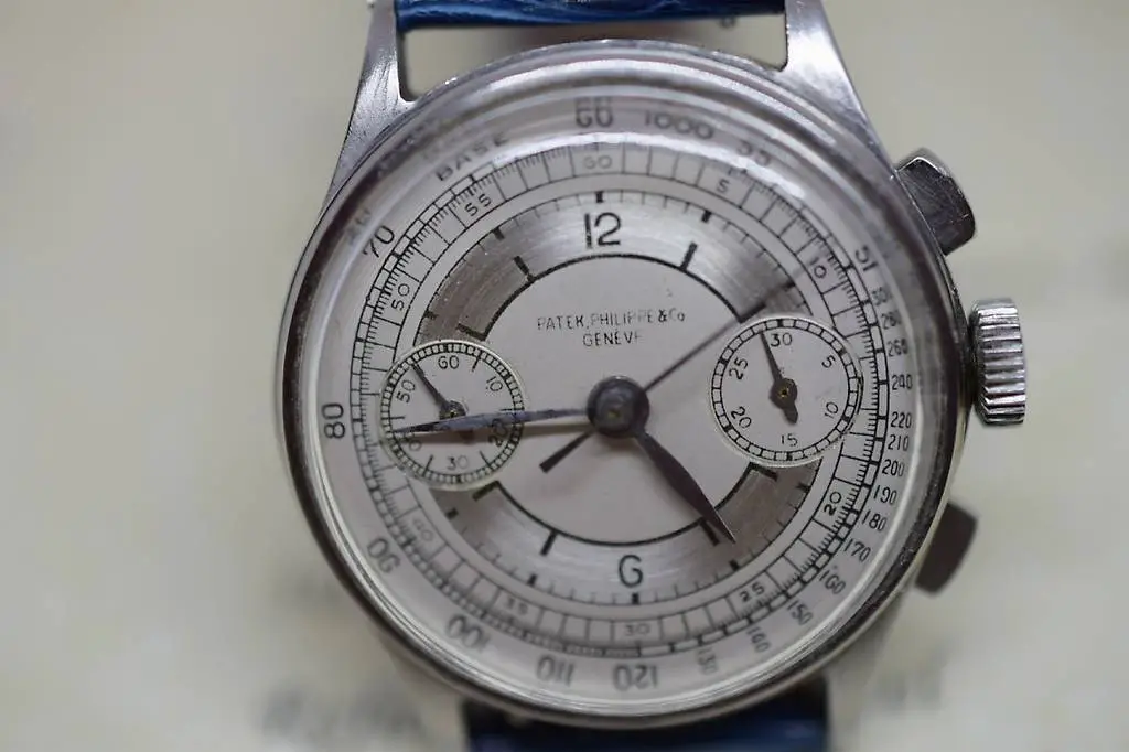 patek philippe chronograph ref. 130a t? sector dial 1938