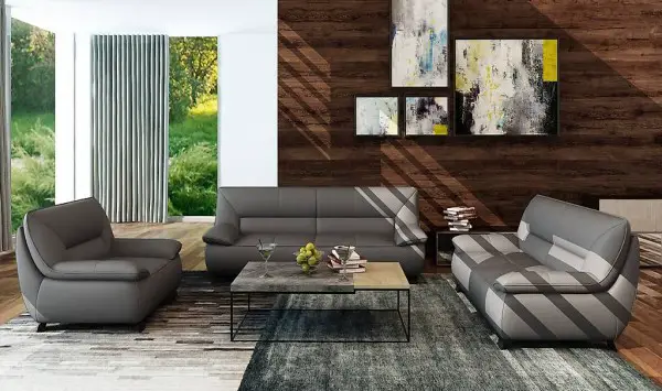  GARNITUREN DESIGN CLUB 3 SITZER LEDER SOFA