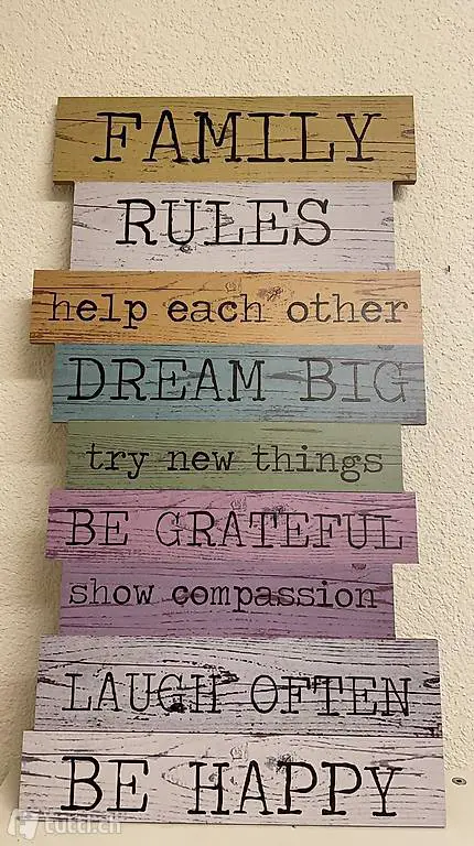 Deko: Schild.. Famely