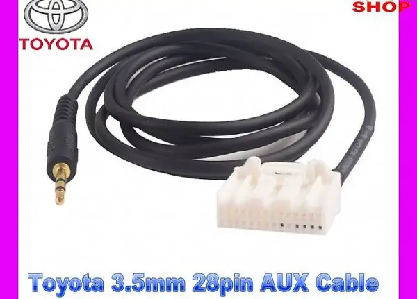  Toyota 3,5 mm 28-Pin-AUX-Kabel