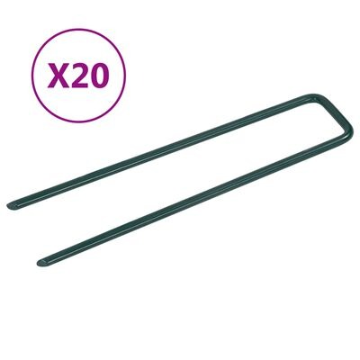 vidaXL Nägel für Kunstrasen 20 Stk. U-Form SKU:315795