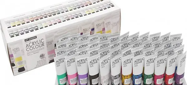  Acryl Mega-Farbset 48 Tuben je 22ml
