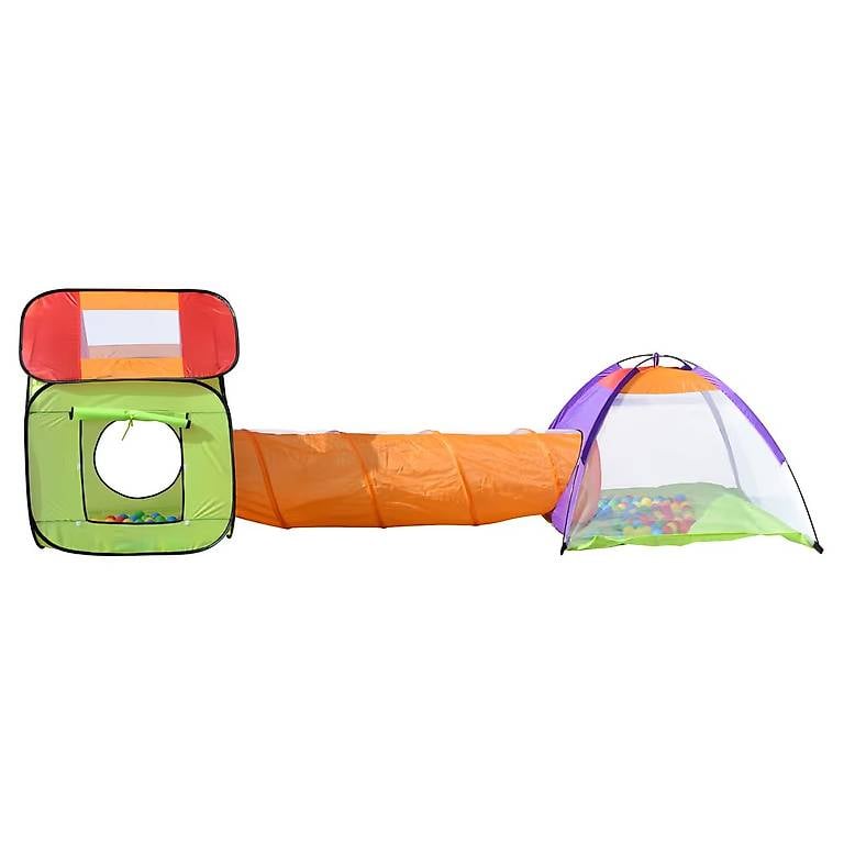Spielzelt mit Tunnel bunt