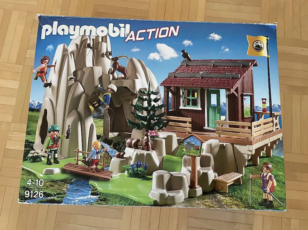 Playmobil 9126 Kletterfels mit Berghütte